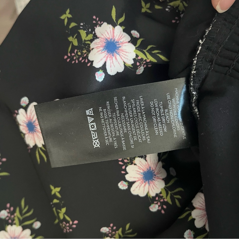 🌸🖤 Free People Floral Babydoll Mini Dress – New With Tags 🖤🌸 - Picture 6 of 7